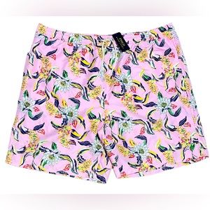 New 4XTall Polo Ralph Lauren Pink Flower Swimtrunks No Tags